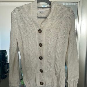 Delia’s cream button up sweater